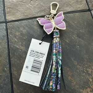 Brahmin charm tassel Visionary Melbourne leather 💜🦋NWT